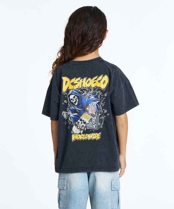 DC Shoes キッズ 26 KD CLASH SKULL SS Tシャツ 【2026年夏モデル】 BKS / 160