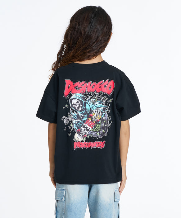 DC Shoes キッズ 26 KD CLASH SKULL SS Tシャツ 【2026年夏モデル】 BLK / 160