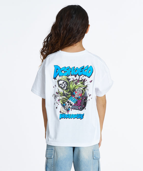 DC Shoes キッズ 26 KD CLASH SKULL SS Tシャツ 【2026年夏モデル】 WHT / 160