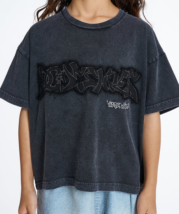 DC Shoes キッズ 26 KD GRAFFITI SS Tシャツ 【2026年夏モデル】 BKS / 160
