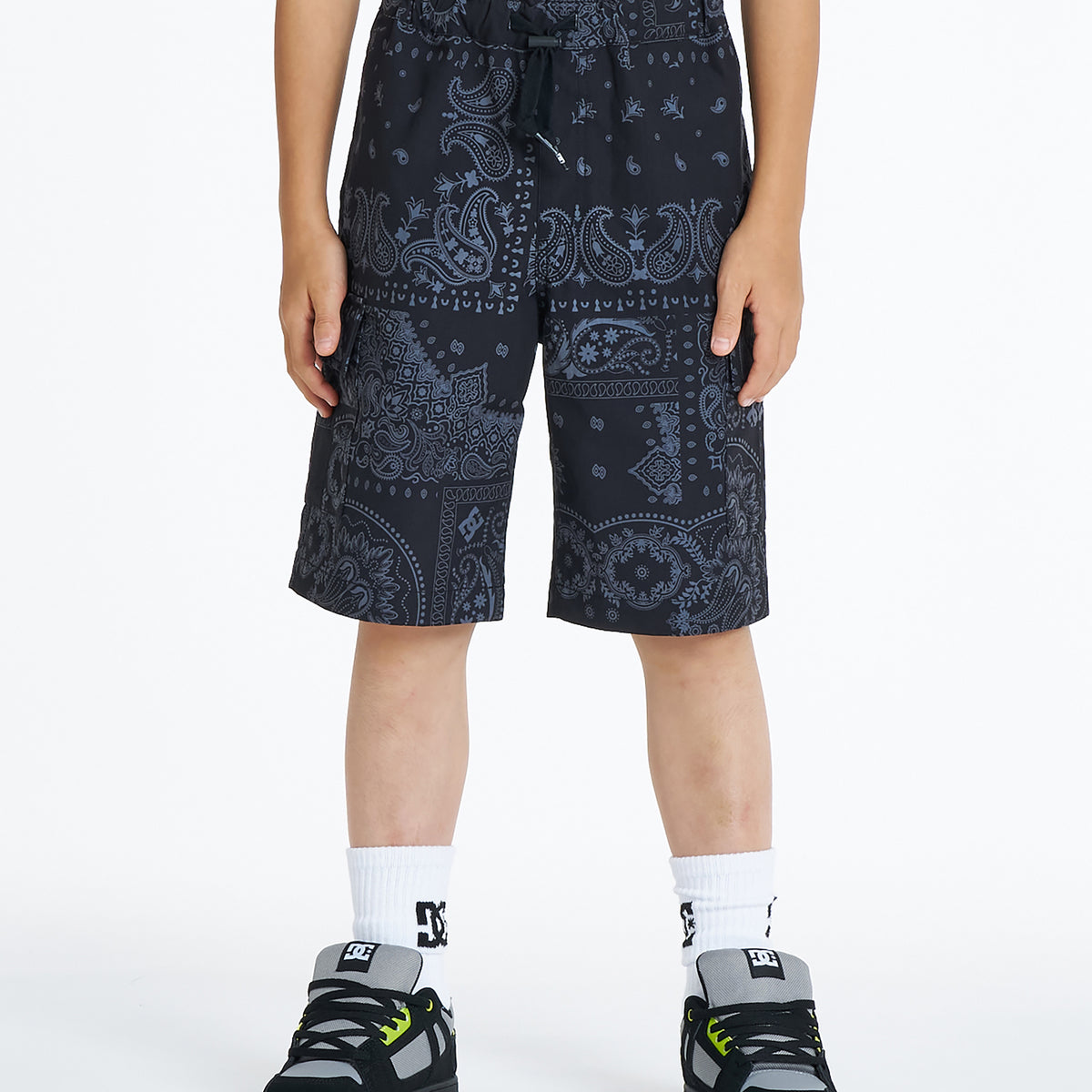 ビューティビーストカーゴショートパンツサイズ2 DC Shoes キッズ 26 KD WIDE CARGO SHORT ショートパンツ《吸水速乾