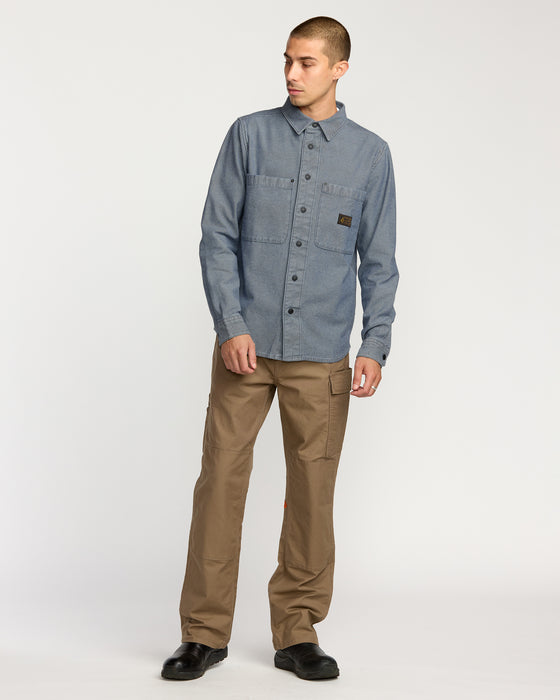【OUTLET】VOLCOM メンズ LEVELSTONE LS ロングスリーブシャツ