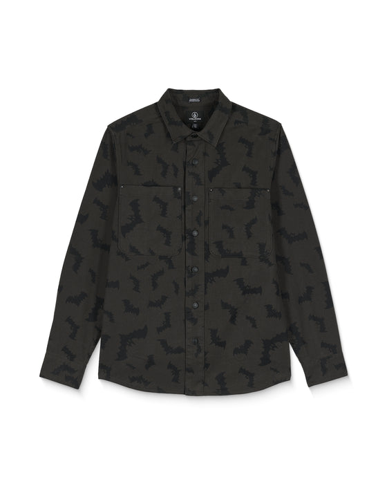 【OUTLET】VOLCOM メンズ FA JJ VILLARD LS ロングスリーブシャツ