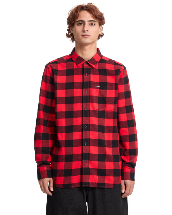 SALE】VOLCOM メンズ CADEN PLAID LS ロングスリーブシャツ