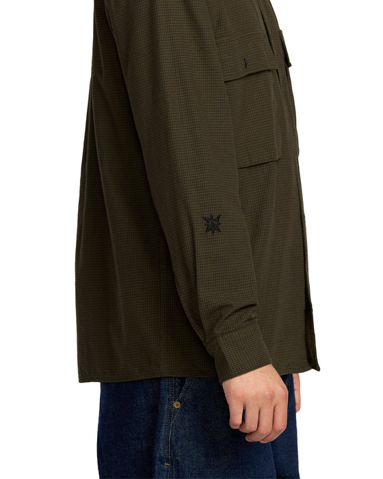 【OUTLET】VOLCOM メンズ POVJ WORKSHIRT ロングスリーブシャツ