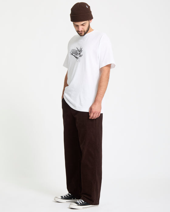 VOLCOM メンズ FRICKIN LOOSE TAPERED CORD ロングパンツ