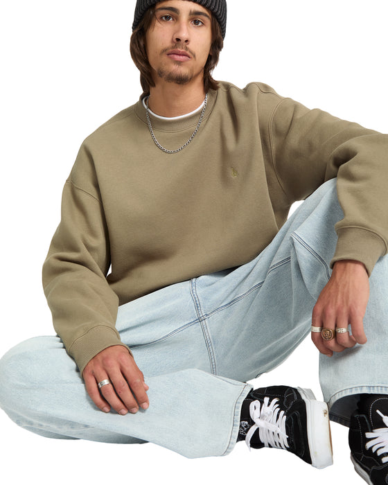 OUTLET】VOLCOM メンズ SINGLE STONE PW CREW クルーネック