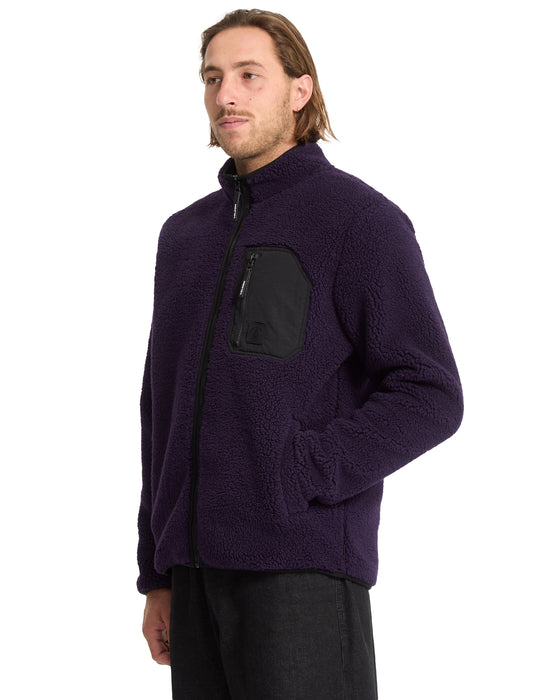 VOLCOM メンズ MUZZER FUZZAR ZIP ジップアップパーカー