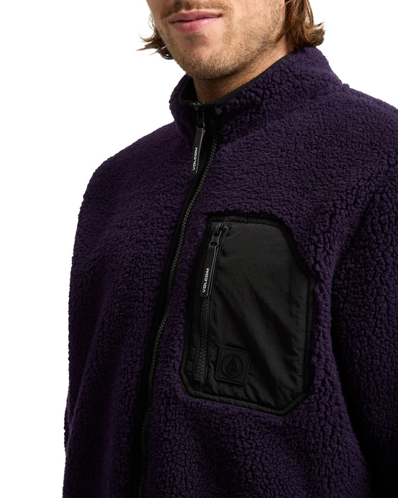 VOLCOM メンズ MUZZER FUZZAR ZIP ジップアップパーカー