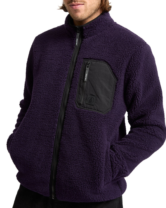 VOLCOM メンズ MUZZER FUZZAR ZIP ジップアップパーカー