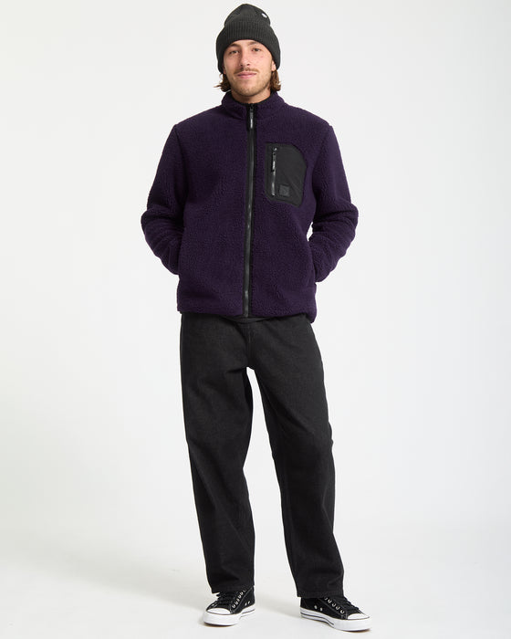 VOLCOM メンズ MUZZER FUZZAR ZIP ジップアップパーカー