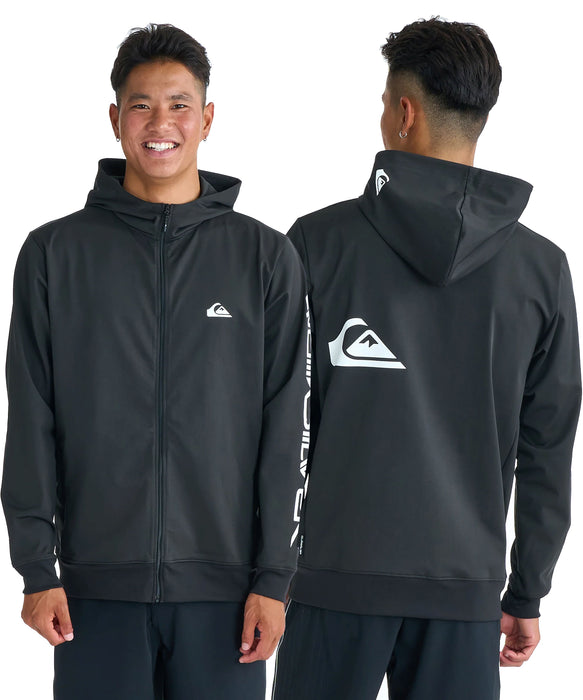 QUIKSILVER メンズ OMNI MW ZIP HOODIE 長袖ラッシュガード ハイネック