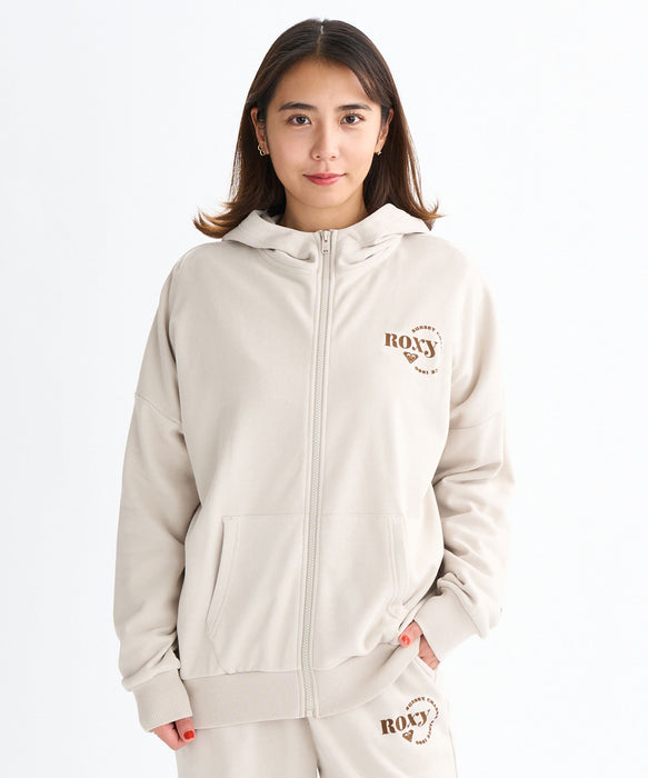 Roxy JIVY ZIP HOODIE ウィメンズ ジップアップフーディ フード付きパーカ 裏毛