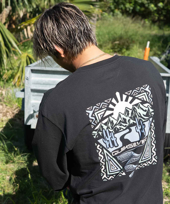 OUTLET】Quiksilver メンズ DESERT WAVES LT 長袖Tシャツ
