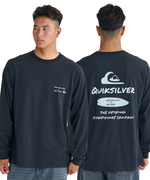 QUIKSILVER メンズ/ユニセックス NEW HD LT 長袖Tシャツ ロンT USコットン レギュラーフィット 【2026年春夏モデル】