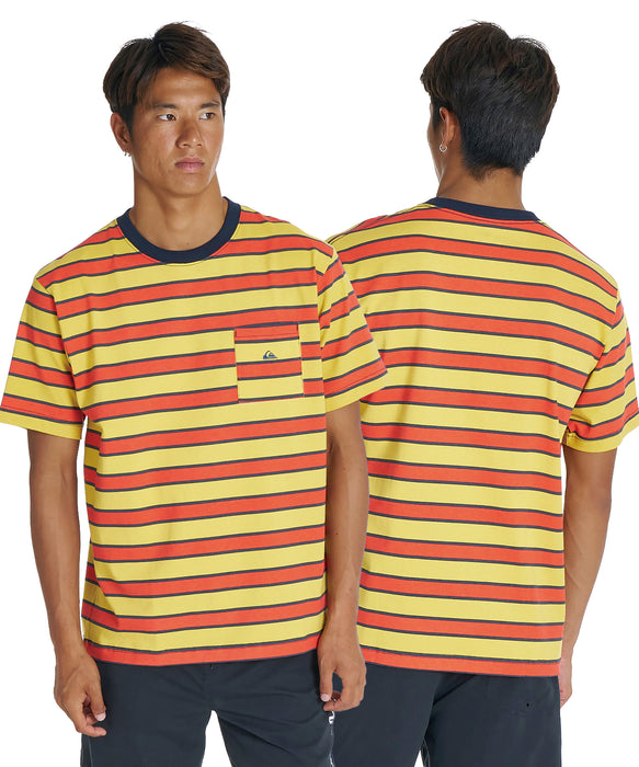 QUIKSILVER メンズ QS BORDER ST 半袖ボーダーTシャツ レギュラーフィット【2026年夏モデル】