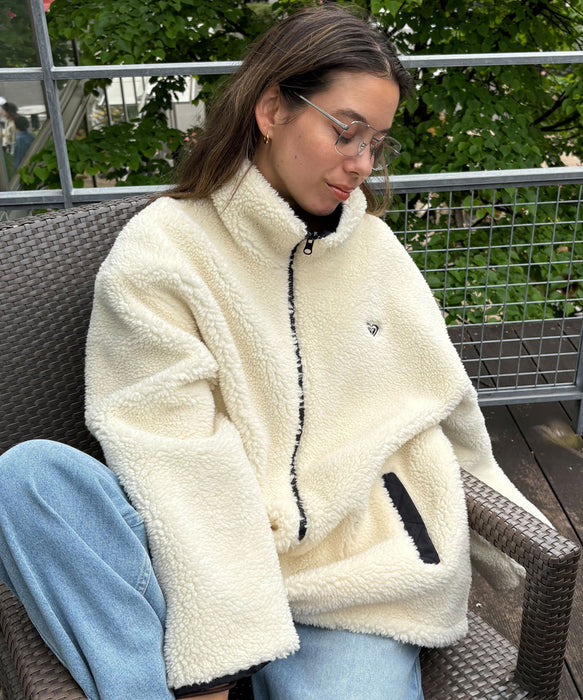 Roxy CHEER UP ウィメンズ リバーシブル ボアジャケット 撥水加工 <2025FW HEART WAVE HOLIDAYS>