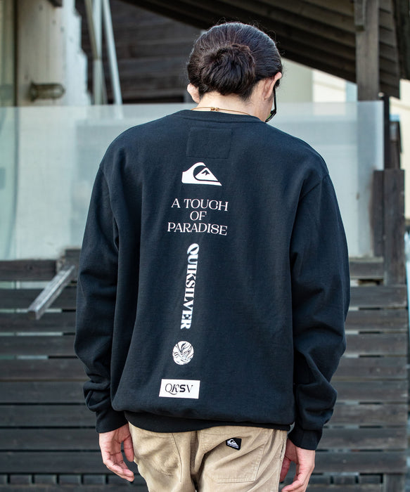 【OUTLET FAMILY SALE】Quiksilver メンズ TC VERTICAL LOGO LT 長袖Tシャツ