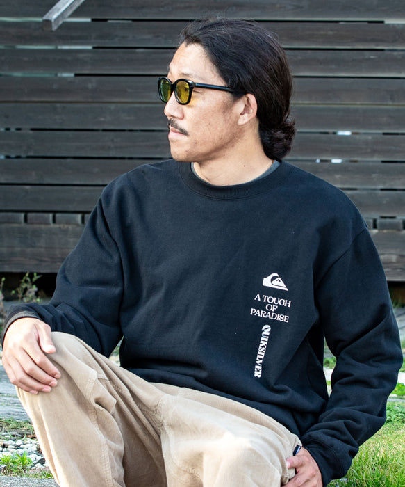 【OUTLET FAMILY SALE】Quiksilver メンズ TC VERTICAL LOGO LT 長袖Tシャツ