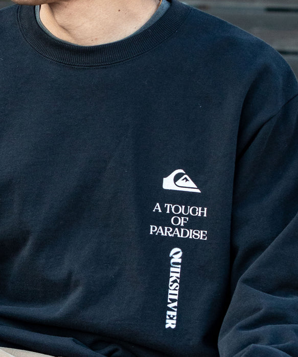 【OUTLET FAMILY SALE】Quiksilver メンズ TC VERTICAL LOGO LT 長袖Tシャツ