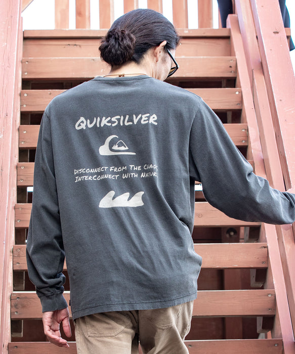 【OUTLET】Quiksilver メンズ PG HAND DRAWN LT 長袖Tシャツ