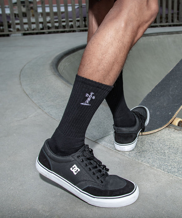 <QUIKSILVER X DOGTOWN>メンズ DTQS SOCKS リブソックス(25cm-27㎝)【2026年夏モデル】