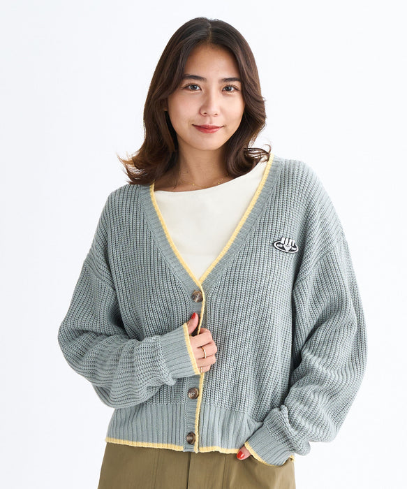 Roxy HORIZON CARDIGAN ウィメンズ ドロップショルダーカーディガン ミドルゲージ <2025FW HEART WAVE>
