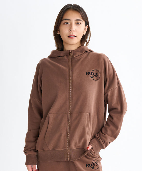 Roxy JIVY ZIP HOODIE ウィメンズ ジップアップフーディ フード付きパーカ 裏毛