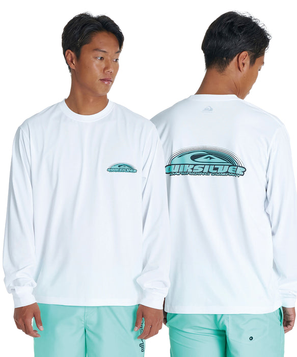 QUIKSILVER <超速乾x遮熱Tシャツ> FADE SPECTRUM LS メンズ長袖Tシャツ UPF50+ 4WAYストレッチ<URBAN TECH>【2026年夏モデル】