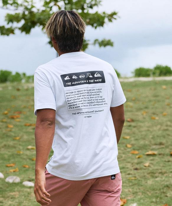 QUIKSILVER メンズ/ユニセックス BW HISTORY FRAME ST 半袖コットンTシャツ レギュラーフィット【2026年春夏モデル】