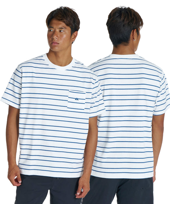 QUIKSILVER メンズ QS BORDER ST 半袖ボーダーTシャツ レギュラーフィット【2026年夏モデル】