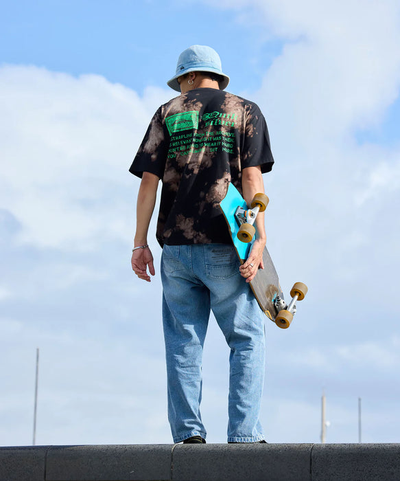 QUIKSILVER メンズ DENIM WASH PT デニムパンツ ルーズフィット ドローコード付き【2026年春夏モデル】