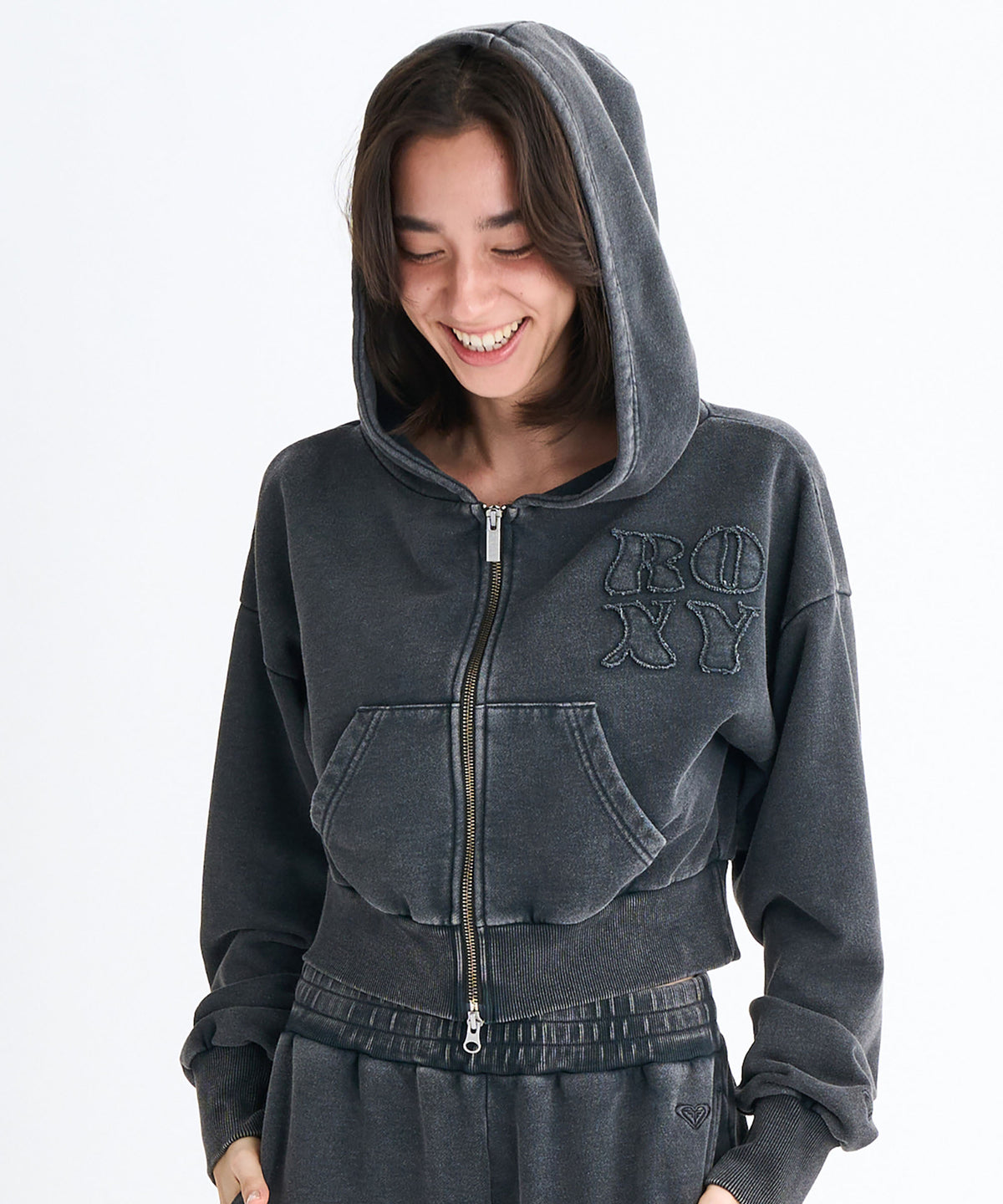 OUTLET】Roxy YOLO ZIP ウィメンズ ジップアップフーディ フード付き