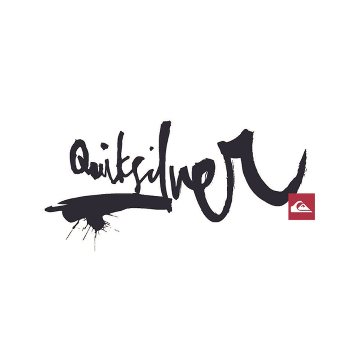 QUIKSILVER IMPAIRED STICKER ステッカー(W18.5cm x H8.9cm)【2026年春