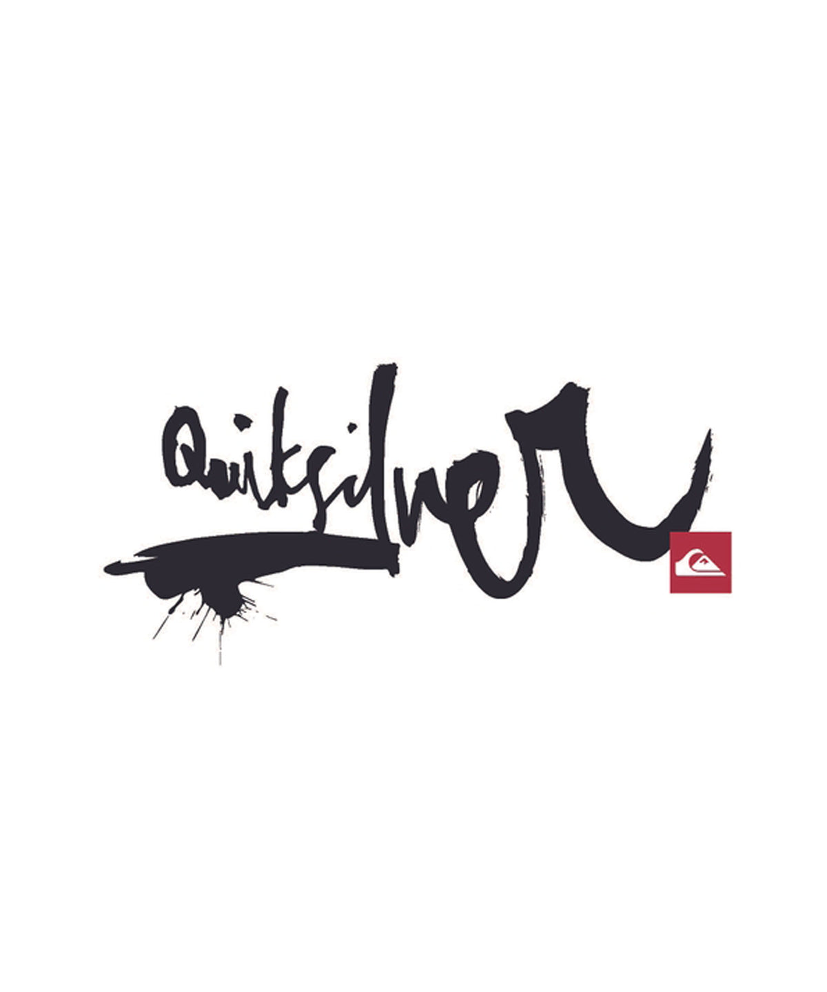 QUIKSILVER IMPAIRED STICKER ステッカー(W18.5cm x H8.9cm)【2026年春
