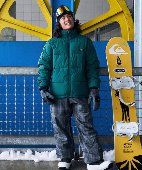 QUIKSILVER メンズ PUFF THE DRAGON スノージャケット ショート丈