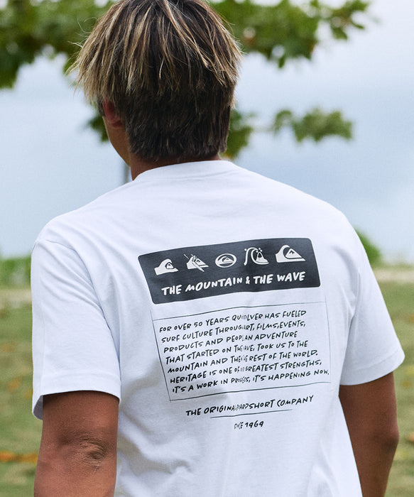 QUIKSILVER メンズ/ユニセックス BW HISTORY FRAME ST 半袖コットンTシャツ レギュラーフィット【2026年春夏モデル】