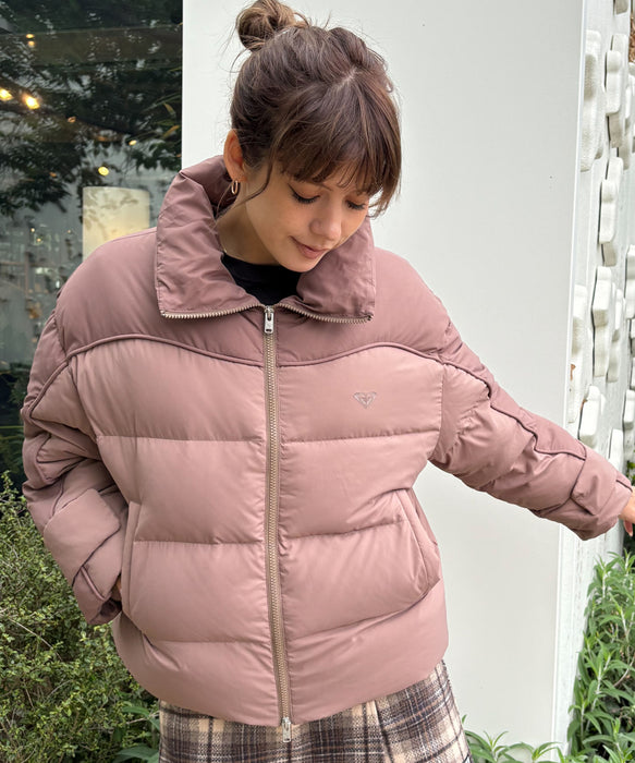 Roxy MEET UP ウィメンズ ダウンジャケット 2色切り替え ダウン70%