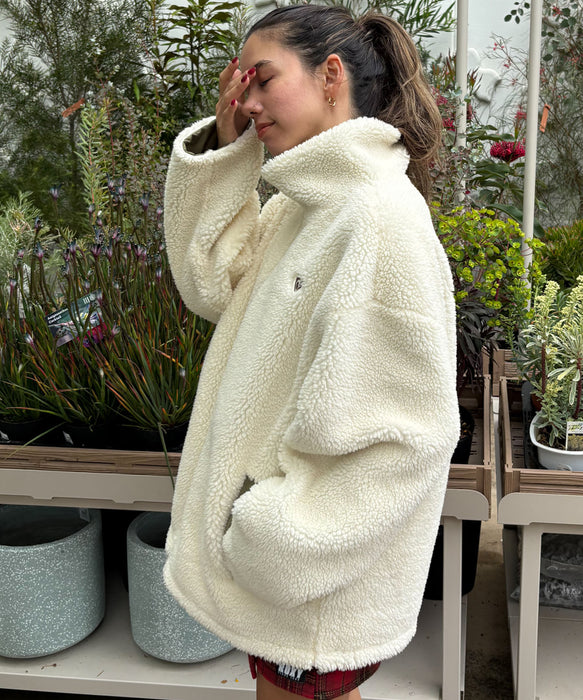 Roxy CHEER UP ウィメンズ リバーシブル ボアジャケット 撥水加工 <2025FW HEART WAVE HOLIDAYS>