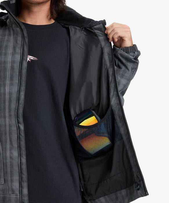 QUIKSILVER メンズ LIVE WIRE JK スノージャケット 10,000mm/5,000g