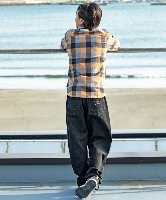 【OUTLET】Quiksilver ユース MOTHERFLY PLAID YOUTH フランネルシャツ (130-160CM)