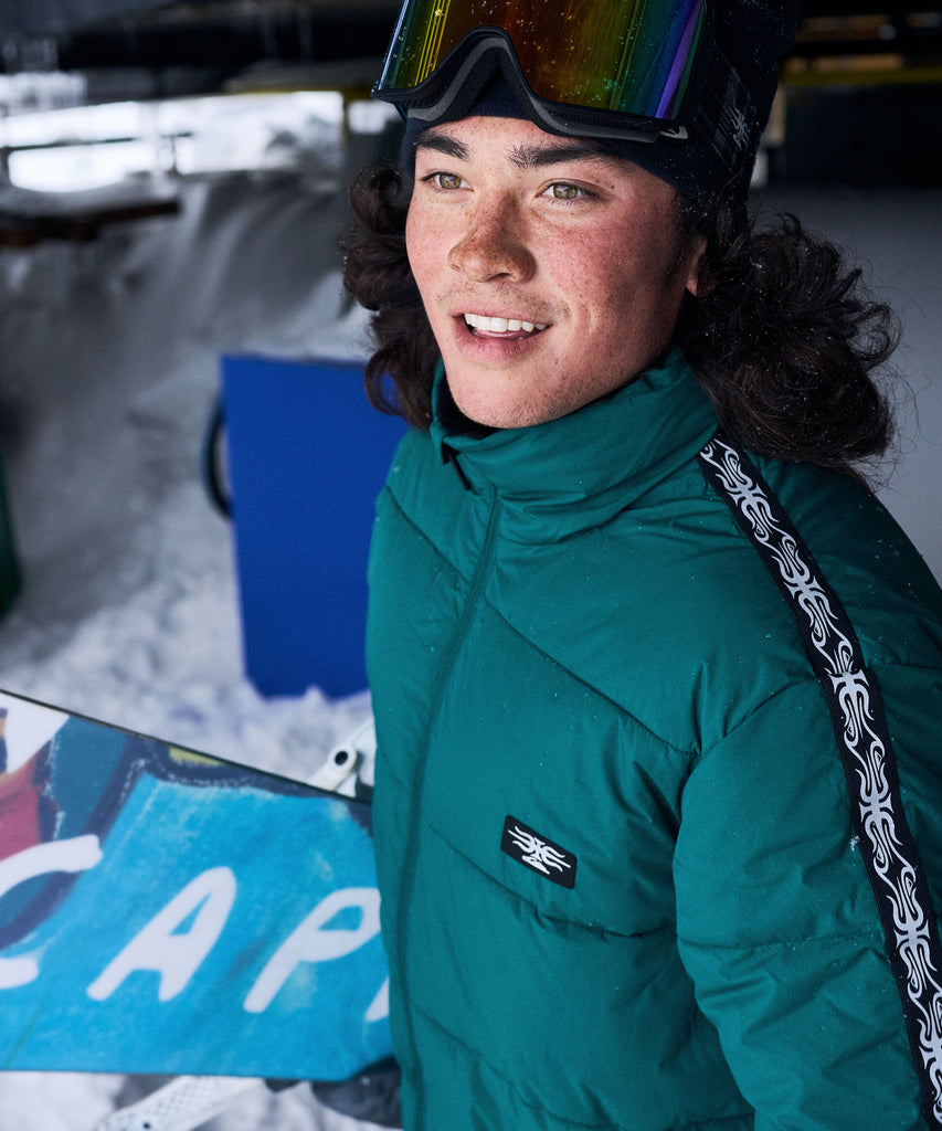 QUIKSILVER メンズ PUFF THE DRAGON スノージャケット ショート丈