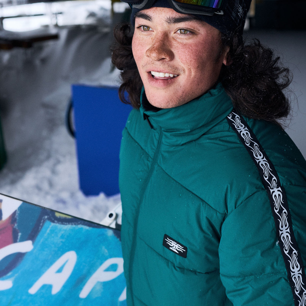 QUIKSILVER メンズ PUFF THE DRAGON スノージャケット ショート丈