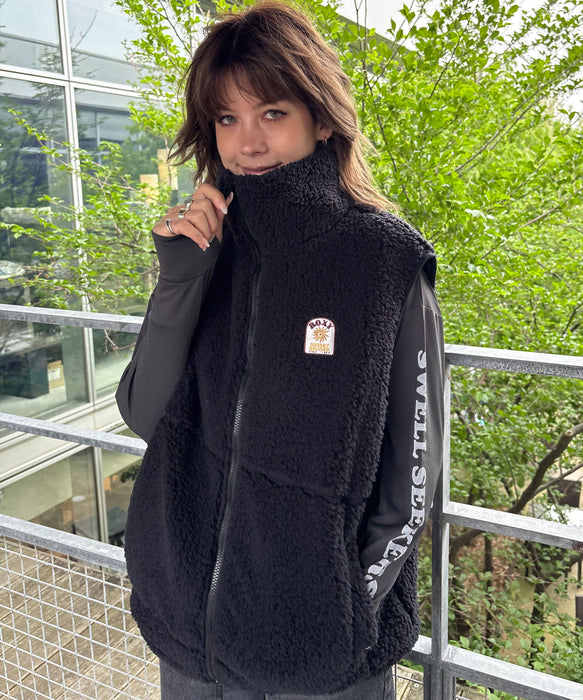 Roxy BELLIS BOA VEST ウィメンズ ボアベスト 撥水加工 <2025FW
