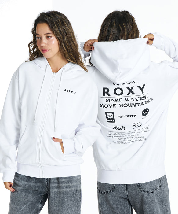 Roxy HISTORICAL LOGO ZIP HOODIE ウィメンズ フード付きパーカ 長袖