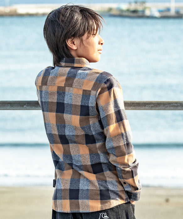 QUIKSILVER キッズ MOTHERFLY PLAID YOUT 長袖シャツ 【2026年秋冬モデル】