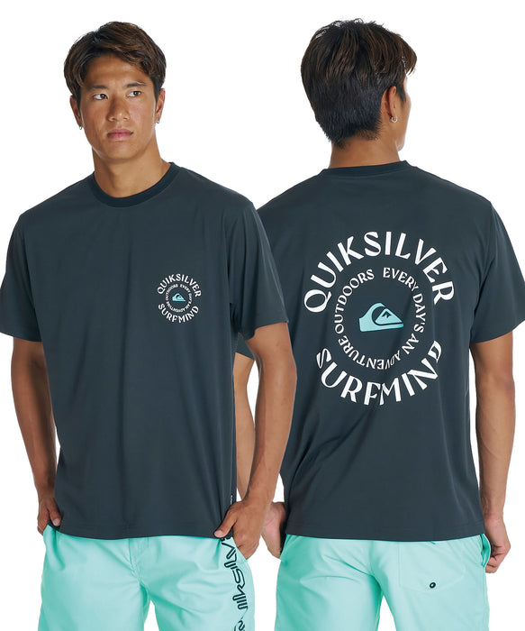 QUIKSILVER <超速乾x遮熱Tシャツ> QS CIRCLE SS メンズ半袖Tシャツ UPF50+ 4WAYストレッチ<URBAN TECH>【2026年夏モデル】