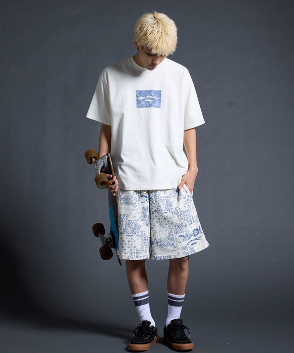 QUIKSILVER メンズ/ユニセックス MERCURY PAISLEY BOX ST 半袖Tシャツ ペイズリー柄<MERCURY COLLECTION>【2026年夏モデル】