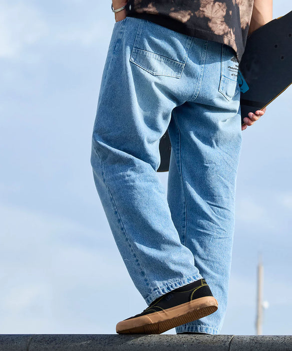QUIKSILVER メンズ DENIM WASH PT デニムパンツ ルーズフィット ドローコード付き【2026年春夏モデル】