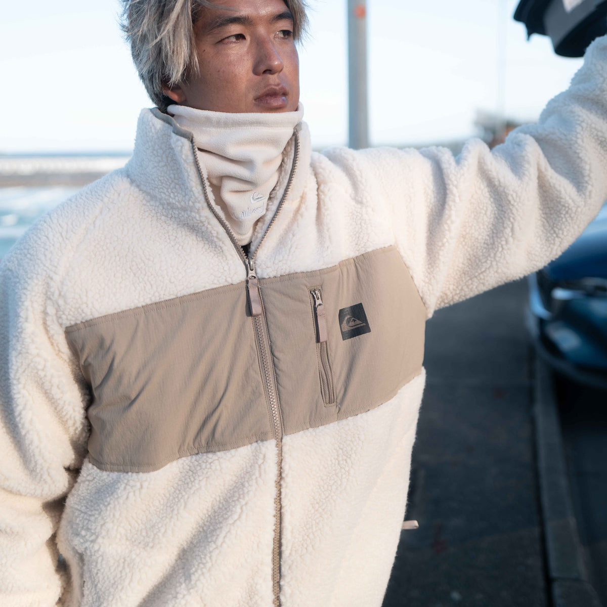 OUTLET FAMILY SALE】Quiksilver メンズ BOA JACKET ボアジャケット